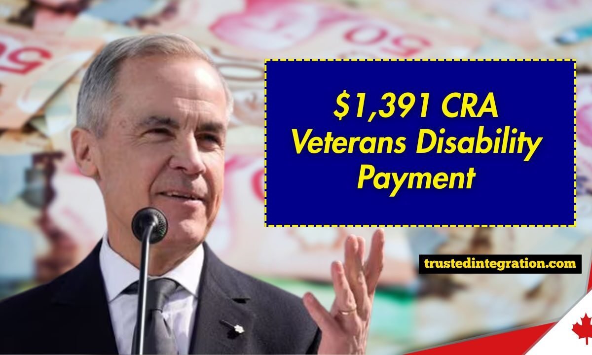 $1,391 CRA Veterans Disability Payment – September 2025 Date, Eligibility & Timing