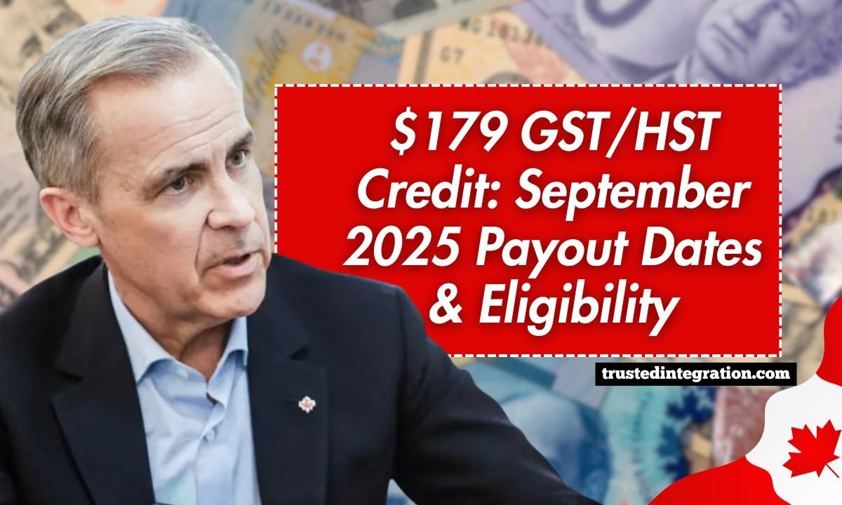 $179 GST/HST Credit: September 2025 Payout Dates & Eligibility