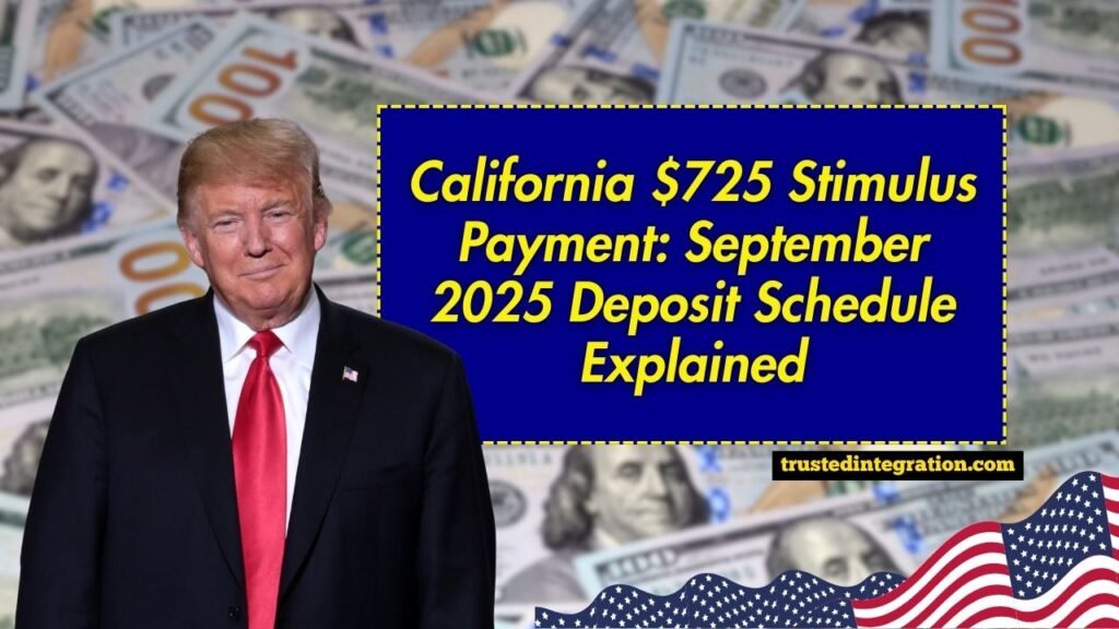 California $725 Stimulus Payment: September 2025 Deposit Schedule Explained