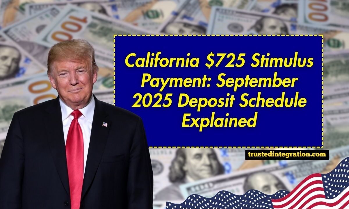 California $725 Stimulus Payment: September 2025 Deposit Schedule Explained